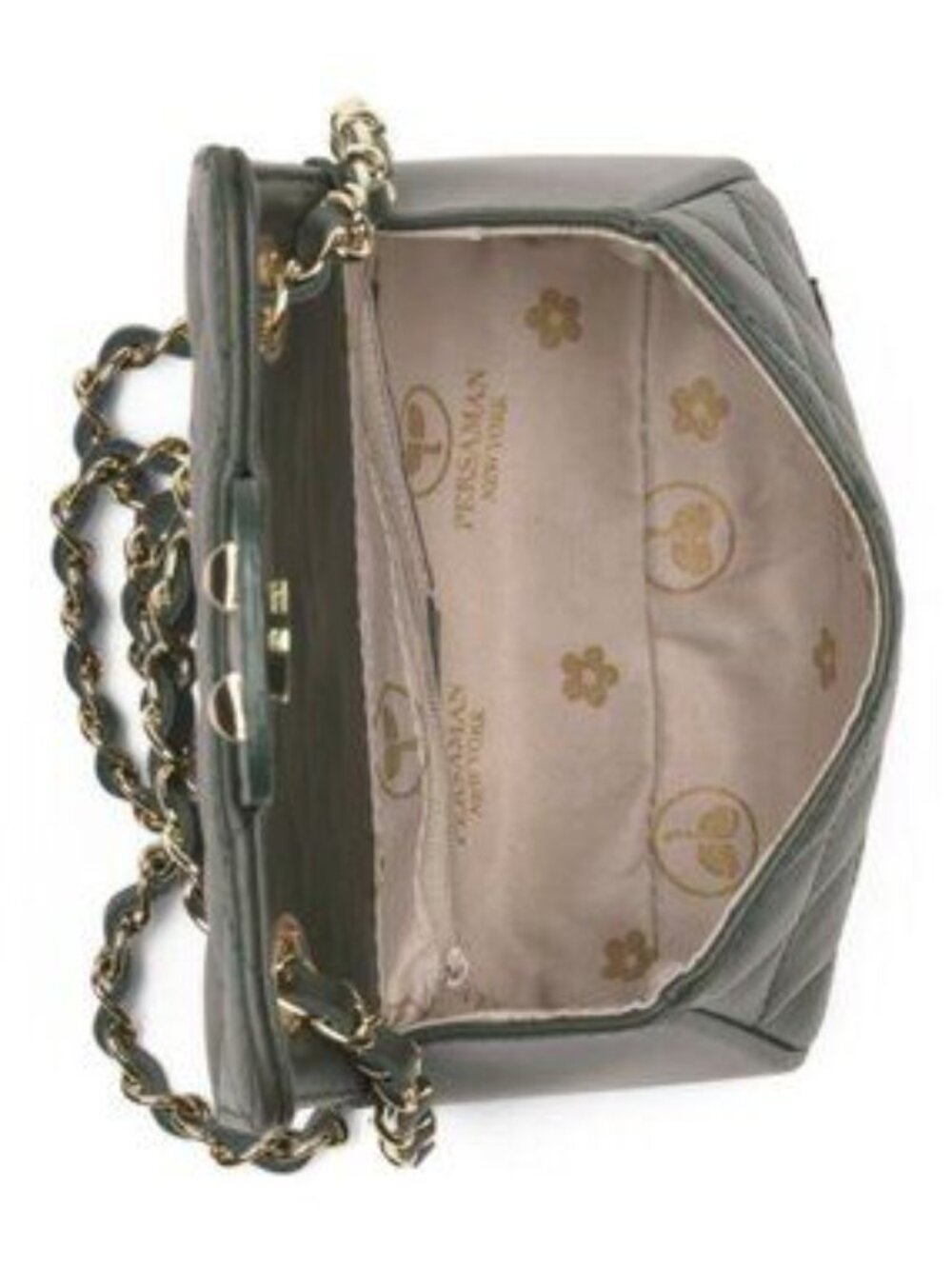 PERSAMAN NEW YORK Made In Italy Leather Quilted Crossbody - Picture 3 of 5